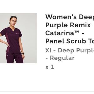 SCRUB TOP ONLY FOR SALE, XL.  PLS VIEW CLOSET IF INTERESTED IN BUYING THE OTHERS